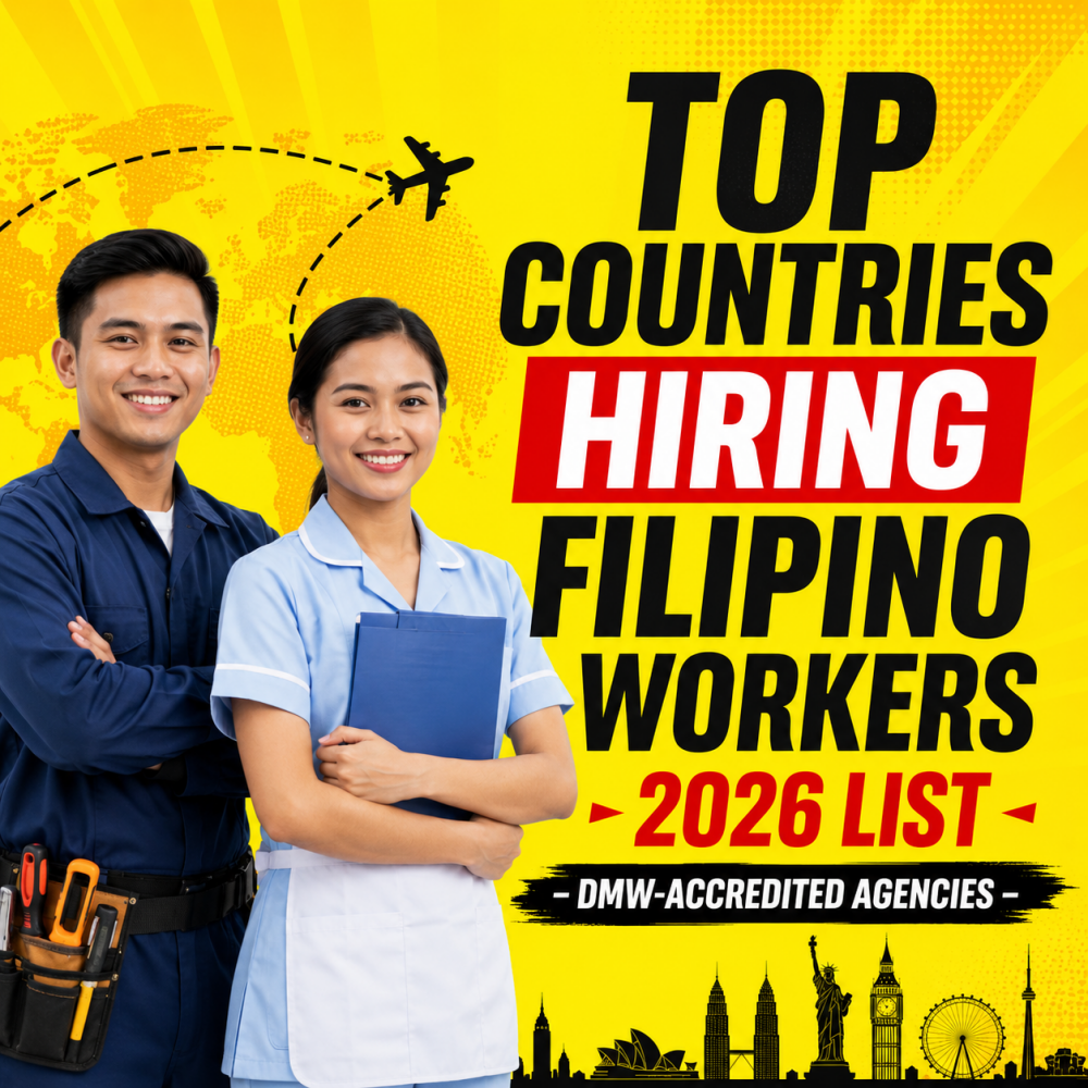 Top Countries Hiring Filipino Workers 2026 List