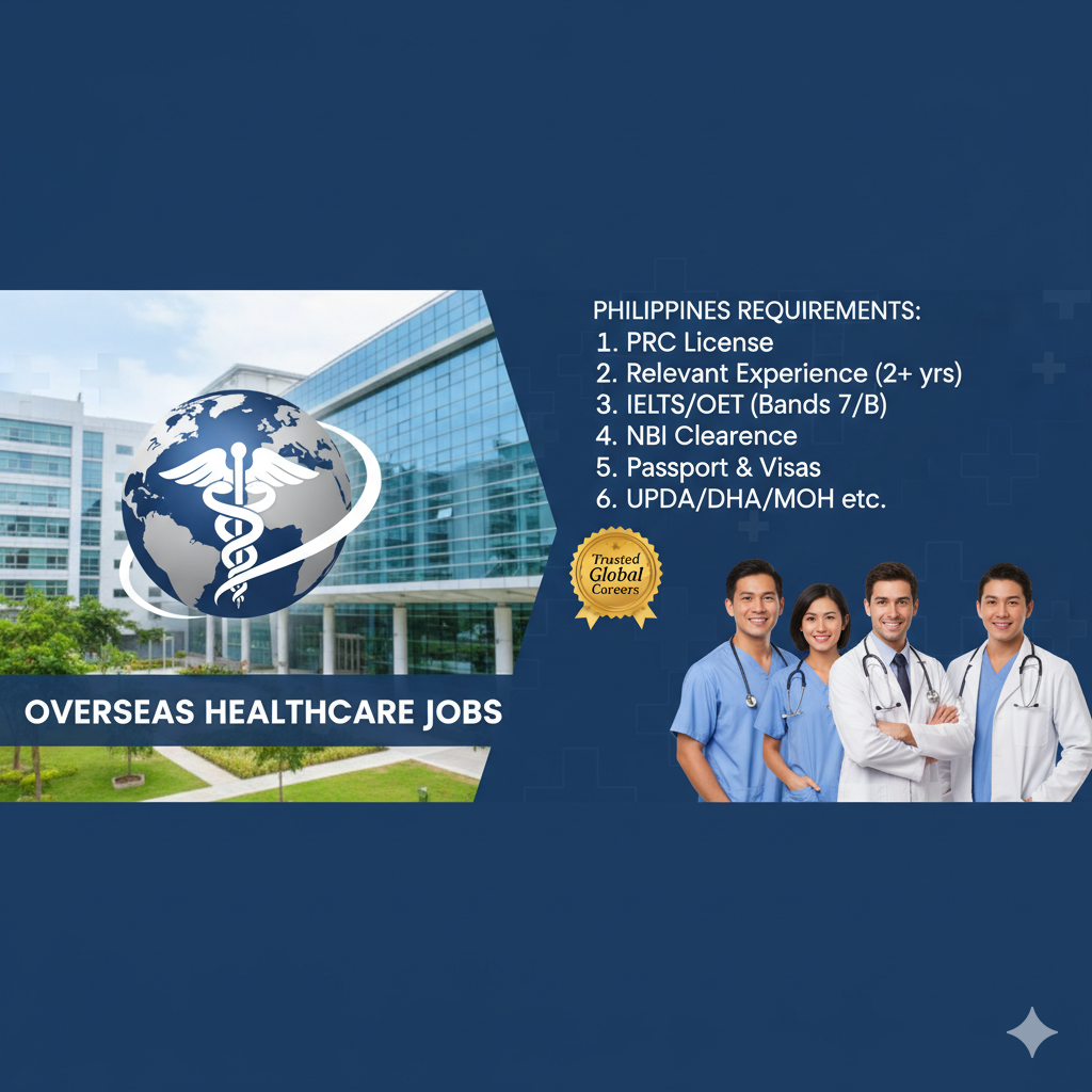 Overseas healthcare jobs philippines requirements