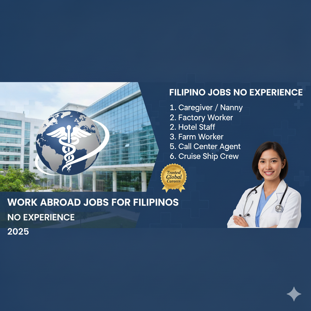 Work abroad jobs for filipinos no experience 2026