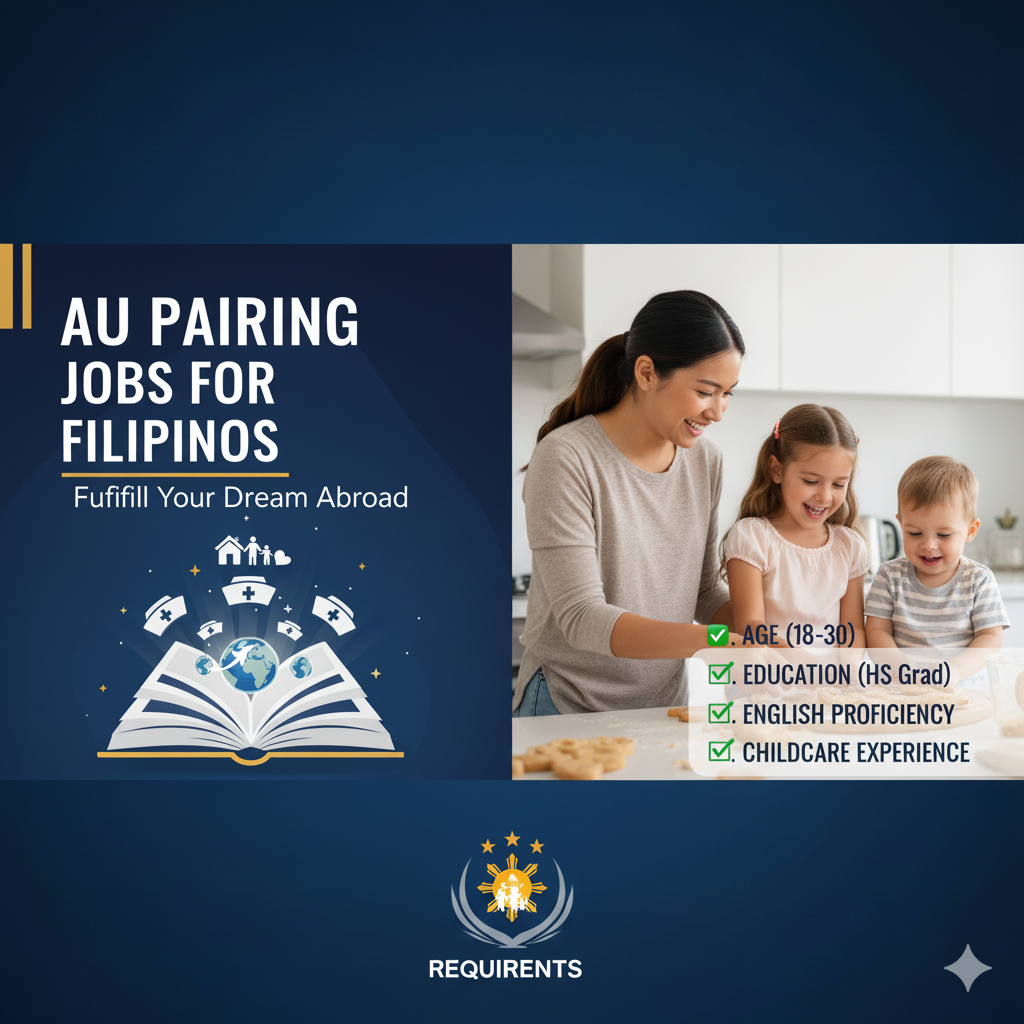 AU pairing jobs for Filipinos requirements